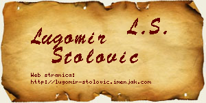 Lugomir Stolović vizit kartica